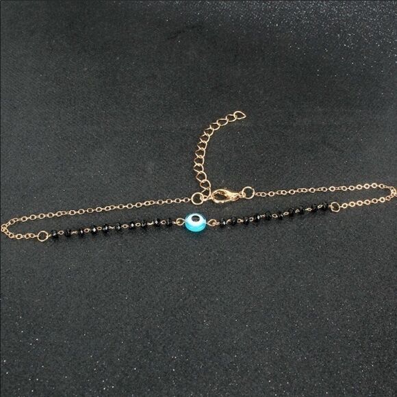 Chocker 🧿 Nazar Acrylic Beads Zinc Alloy stunning - Picture 4 of 6